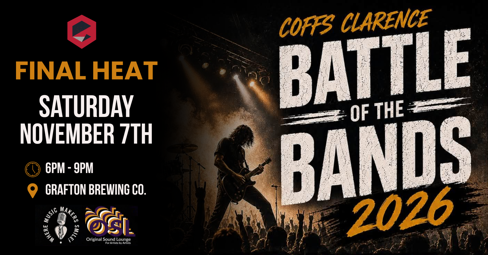 Coffs Clarence Battle of the Bands 2026 — Final Heat